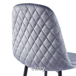 Flannel Upholstered Dining Chair Backrest Armless Lounge Chair Living Room Seat