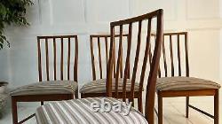 Four Mid Century Teak Kitchen Dining Chairs by McIntosh 1975