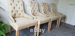 Four Neptune Henley Dining Upholstered Chairs. Used conditionDELIVERY AVAILABLE