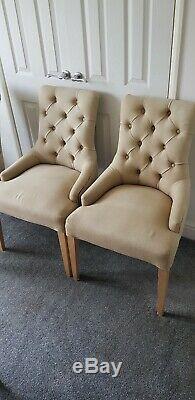 Four Neptune Henley Dining Upholstered Chairs. Used conditionDELIVERY AVAILABLE