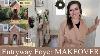 Foyer Makeover Outdoor Entryway Transformation Diy Console Table Cottage Style Wall Paneling