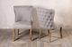 French Inspired Dining Chair Upholstered Button Back Side Chair Three Colours