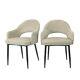 Grade A1 Beige Fabric Dining Chairs Set Of 2 Colbie A1/clb001