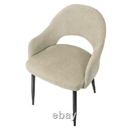 GRADE A1 Beige Fabric Dining Chairs Set of 2 Colbie A1/CLB001