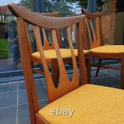 G Plan Brasilia Teak Vintage Dining Chairs X4