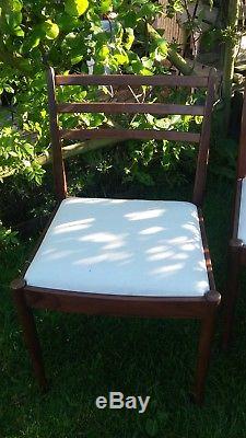 Genuine Retro G Plan dining chairs seats re-upholstered