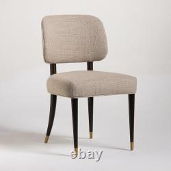 Granada Dining Chair Upholstered Linen Fabric Colour Variation Solid Oak Frame