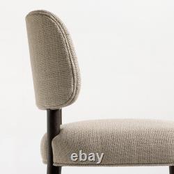 Granada Dining Chair Upholstered Linen Fabric Colour Variation Solid Oak Frame