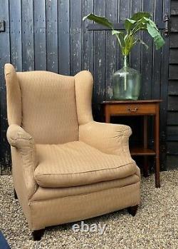 Great Shape Early 20th Century Wing Back Armchair