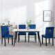 Grey Beige Blue Velvet Dining Chairs Set Of 2/4/6 Knocker Back Dining Room Chair
