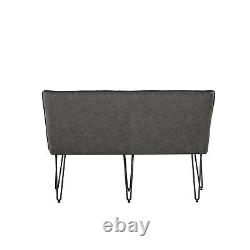 Grey Studded Back Dining Bench Set BUN/FOL101925/77522