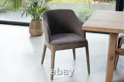 Grey Upholstered Dining Chair Modern Dining Chair Scandi Dining Chair Carver