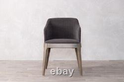 Grey Upholstered Dining Chair Modern Dining Chair Scandi Dining Chair Carver