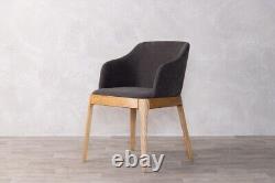 Grey Upholstered Dining Chair Modern Dining Chair Scandi Dining Chair Carver