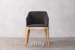 Grey Upholstered Dining Chair Modern Dining Chair Scandi Dining Chair Carver