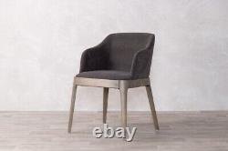 Grey Upholstered Dining Chair Modern Dining Chair Scandi Dining Chair Carver