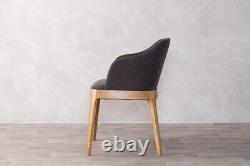 Grey Upholstered Dining Chair Modern Dining Chair Scandi Dining Chair Carver