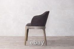 Grey Upholstered Dining Chair Modern Dining Chair Scandi Dining Chair Carver