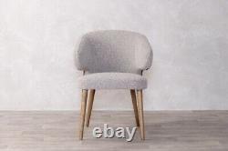 Grey Upholstered Dining Chair Wingback Chair Luxury Dining Chair Modern Chair