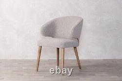 Grey Upholstered Dining Chair Wingback Chair Luxury Dining Chair Modern Chair