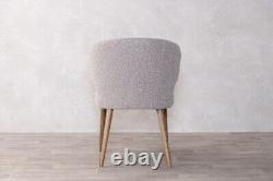 Grey Upholstered Dining Chair Wingback Chair Luxury Dining Chair Modern Chair