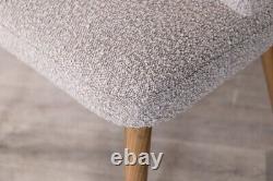 Grey Upholstered Dining Chair Wingback Chair Luxury Dining Chair Modern Chair