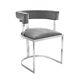 Grey Velvet Cantilever Dining Chair Alana Boutique