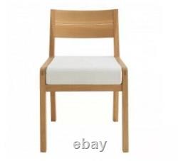 HABITAT Radius Solid Oak Dining Chair Upholster seat NOW £100.00 collect WF119HS