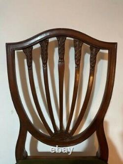 Hepplewhite style dining chairs x4