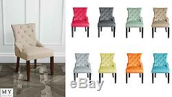 High Quality Upholstered Scoop Back Dining Chair TORINO