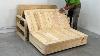 How To Build And Assemble A Chair Combination With Bed Have Large Storage Compartments Woodworking