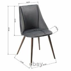 Hykkon Tyrell Upholstered Dining Chair (Set of 2) Grey