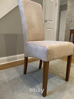 John Lewis 6X Velour Upholstered Dining Chairs