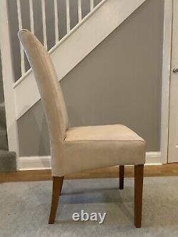 John Lewis 6X Velour Upholstered Dining Chairs