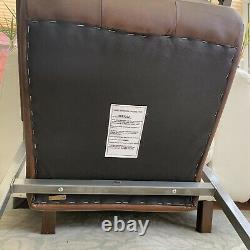 John Lewis Classico Leather Office/Dining Chair, Steel & Tan Great Condition
