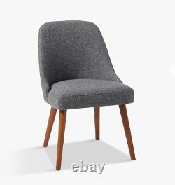 John Lewis Mid Century Upholstered Dining Chair Salt and Pepper RRP £329
