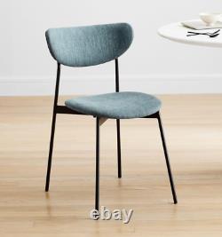 John Lewis Modern Petal Upholstered Dining Chair, Blue Stone RRP £209