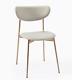 John Lewis Modern Petal Upholstered Dining Chair, Natural Crosshatch Rrp £209