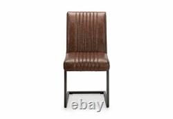 Julian Bowen Brooklyn Brown Faux Leather Dining Chair