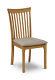 Julian Bowen Pair Of 2 Ibsen Dining Chair Light Oak Wood Fabric Upholstered Seat