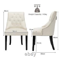 Kitchen Button-Tufted Dining Chair Upholstered Side Chair Modern Accent Chair