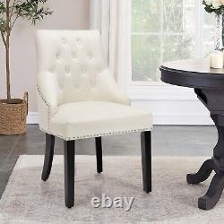 Kitchen Button-Tufted Dining Chair Upholstered Side Chair Modern Accent Chair