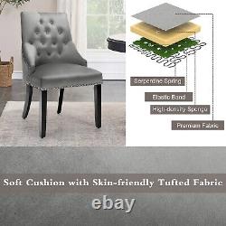Kitchen Button-Tufted Dining Chair Upholstered Side Chair Modern Accent Chair