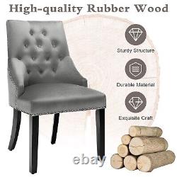 Kitchen Button-Tufted Dining Chair Upholstered Side Chair Modern Accent Chair