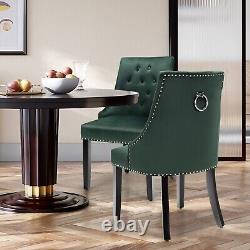 Kitchen Button-Tufted Dining Chair Upholstered Side Chair Modern Accent Chair