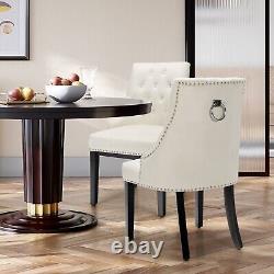 Kitchen Button-Tufted Dining Chair Upholstered Side Chair Modern Accent Chair