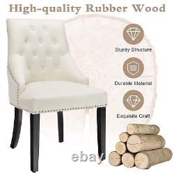 Kitchen Button-Tufted Dining Chair Upholstered Side Chair Modern Accent Chair