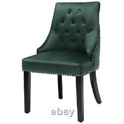 Kitchen Button-Tufted Dining Chair Upholstered Side Chair Modern Accent Chair