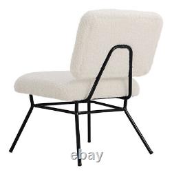 Kitchen Dining Chair Lounge Livingroom Upholstered Lambswool Fabric Leisure Sofa