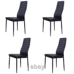 Kitchen Set Of 4 Deluxe Faux Leather Dining Chair Side Chair Dinning Room Padded